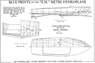 "E.M." Metre Hydroplane,      Land: GB,  Bouwjaar: 1938,  Schaal: ,  Lengte:,  Bladen: 1\