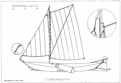 Zuiderzee punter  A.05.032  A.05 Binnenvaart