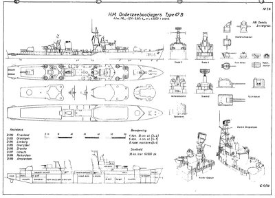 Overijssel \"Friesland Klasse\"  C.04.003  C.04 Torpedojagers