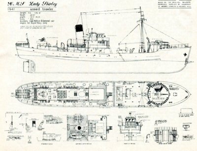 Lady Shirley (armed Trawler)  B.05.104  B.05 Visserij