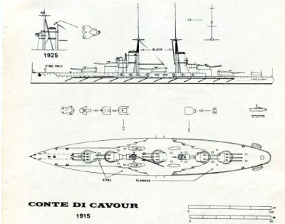 Conte de Cavour  C.01.081  C.01 Slagschepen