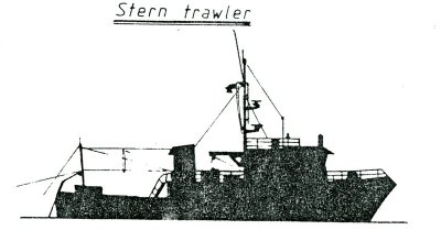 Stern trawler  B.05.019  B.05 Visserij