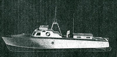 Motorboot,      Land: NL,  Bouwjaar: 1952,  Schaal: 2,  Lengte:910,  Bladen: 2\