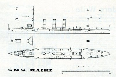 Mainz S.M.S.  C.02.116  C.02 Kruisers
