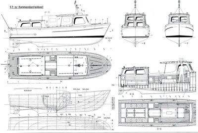 Kommandantenboot,      Land: DE,  Bouwjaar: 1959,  Schaal: 1:25,  Lengte: ,  Bladen: 1\