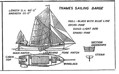Thames Spritsail Barge  A.05.001  A.05 Binnenvaart