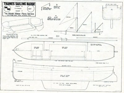 Thames Sailing Barge,      Land: GB,  Bouwjaar: 1974,  Schaal:  ,  Lengte: ,  Bladen: 2\