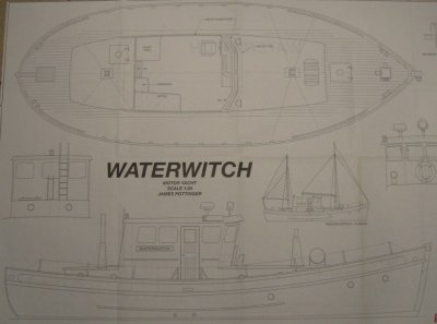 Waterwitch,      Land: GB,  Bouwjaar: 1906,  Schaal: 1:14,  Lengte:880,  Bladen: 1\
